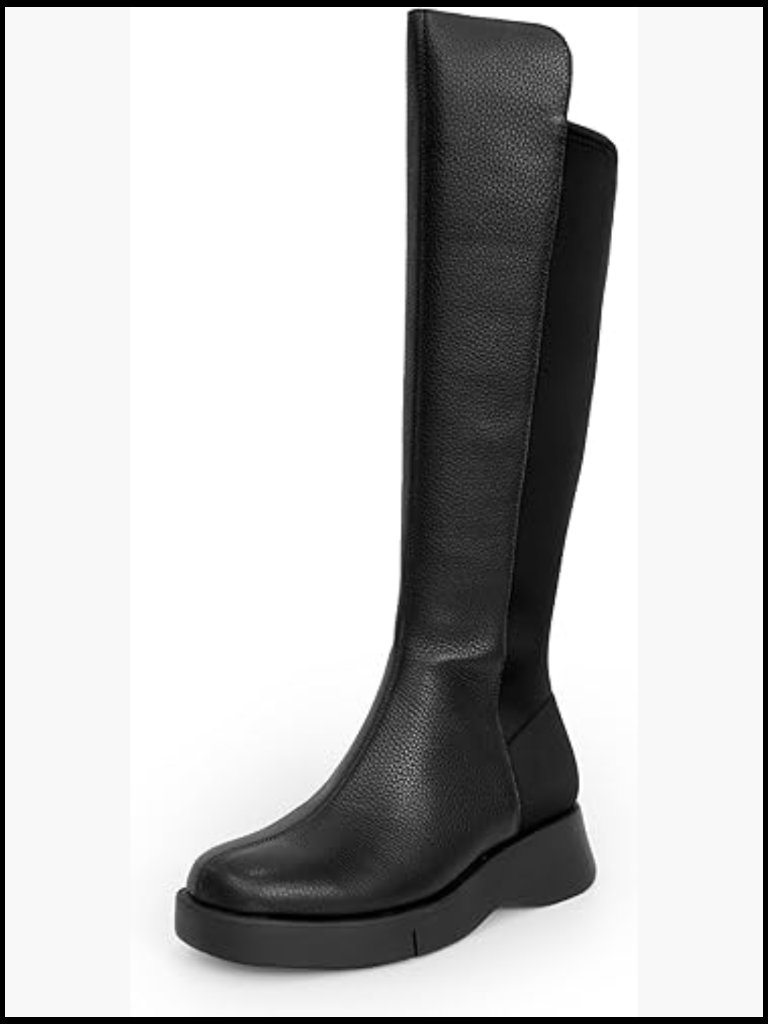 Flatform Boots Ortholite Comfort Inside Zipper Closure Knee High Fall Winter